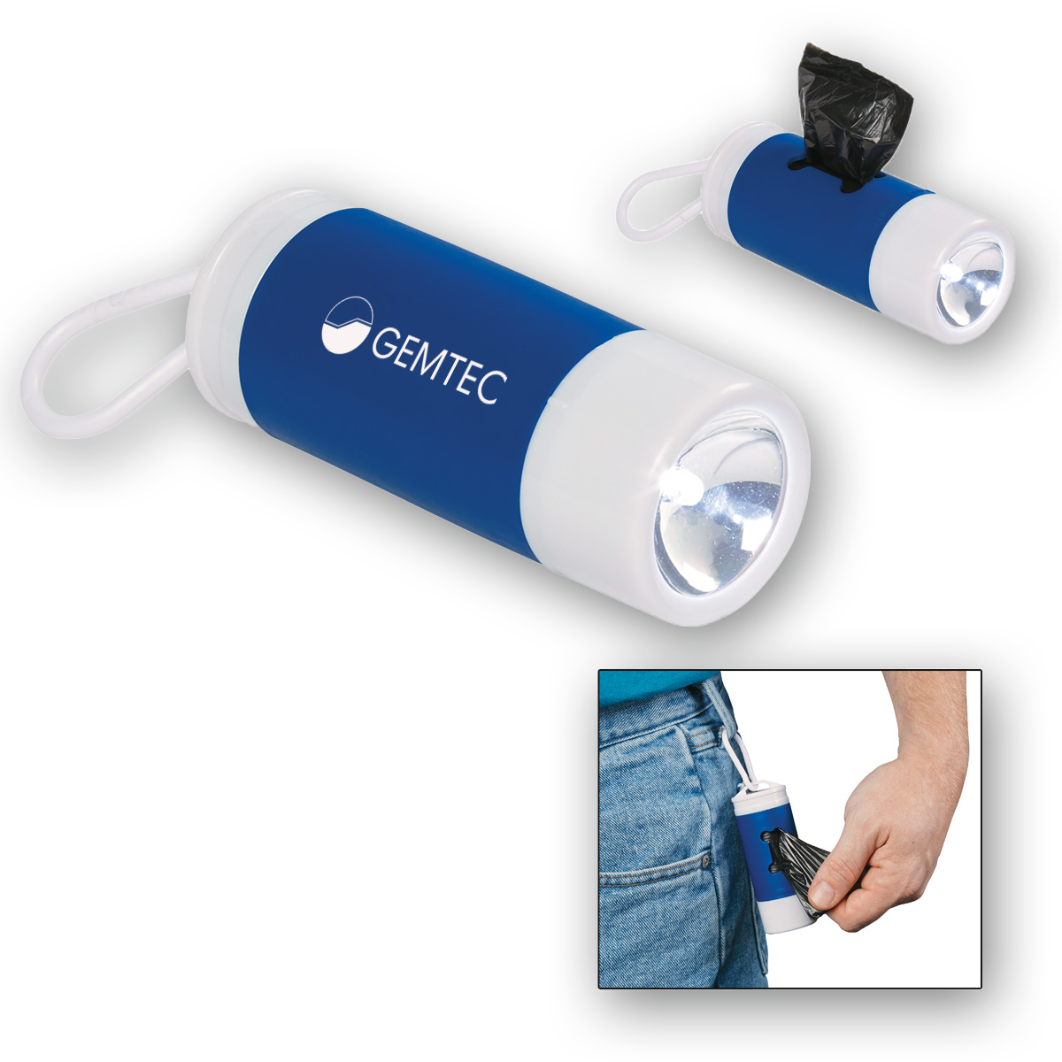 Dog Bag Dispenser With Flashlight