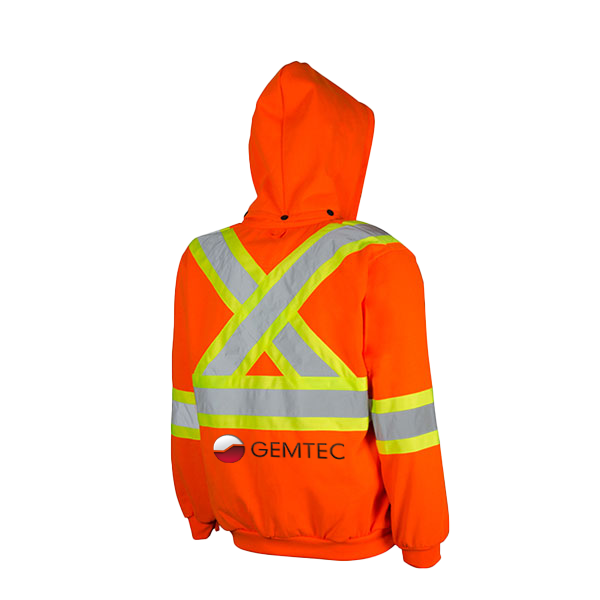 Hi Vis Safety Hoodie with Detachable Hood