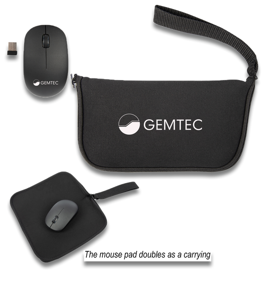 Wireless Mouse With Mousepad Carrying Case