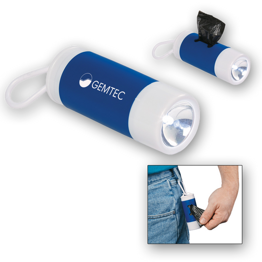 Dog Bag Dispenser With Flashlight