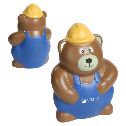 Construction Worker Bear Stress Reliever