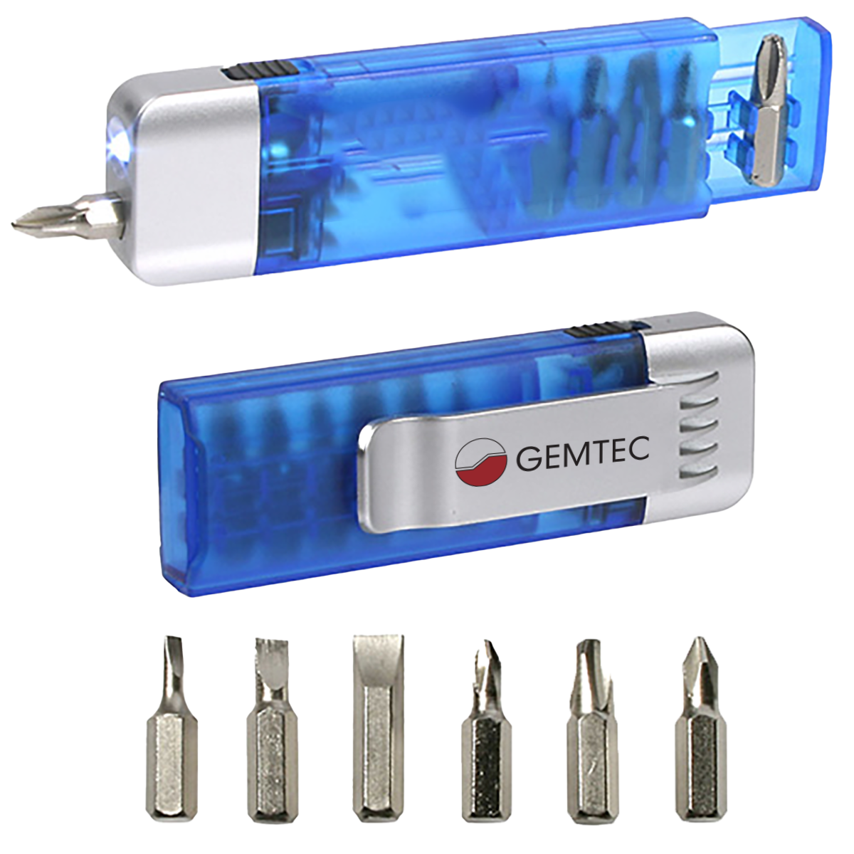 Clip-On Pocket Screwdriver with Flashlight