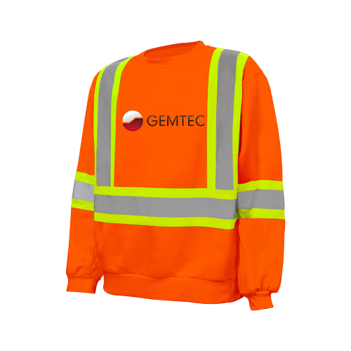 Hi-Vis Sweatshirt, 4" Refl. Tape